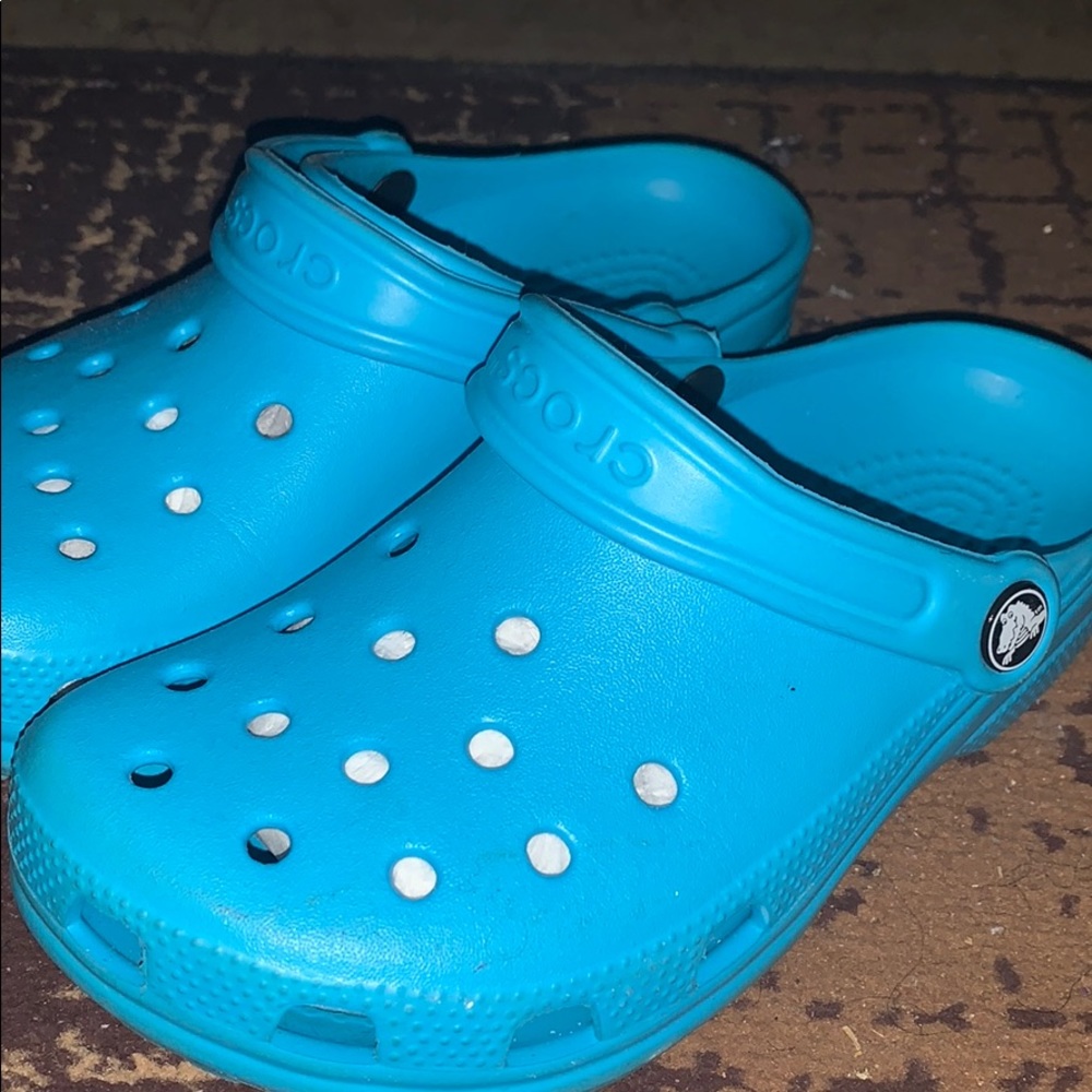 Baby blue crocs